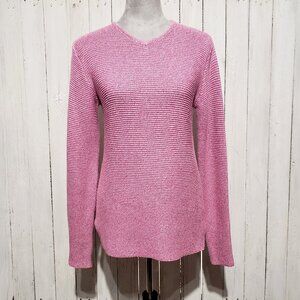 Sahalie XS S Tunic Sweater Pink Cottage Cozy Preppy Y2K 90s Soft Girl Fairy Mod